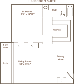 Bedroom Suite Floor plan